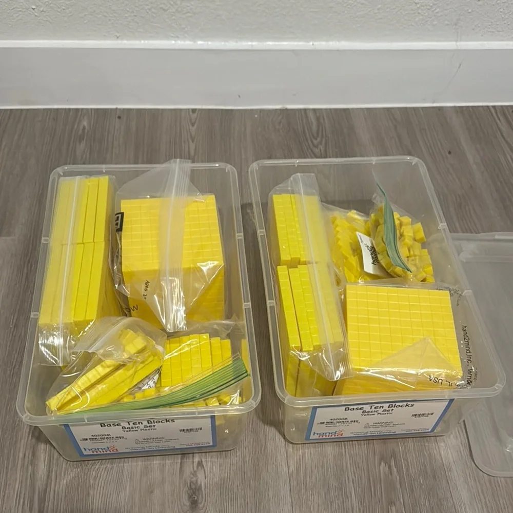 Hand2Mind Base Ten Blocks Basic Set (4) - Picture 3 of 5